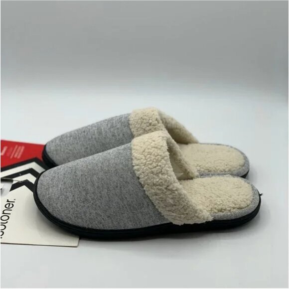 Isotoner Women's Slippers Fleece Charcoal Gray Size 7.5-8 - Picture 3 of 8
